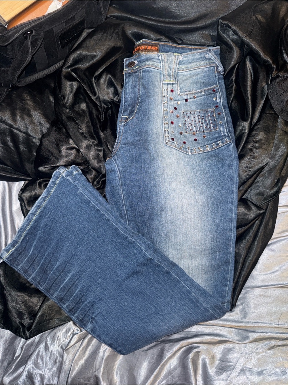 Vanilla Star Studded Flare Leg Jeans!!